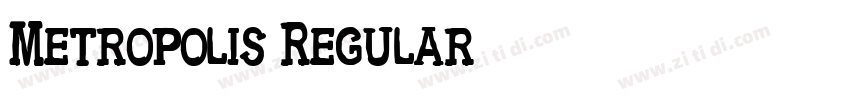 Metropolis Regular字体转换